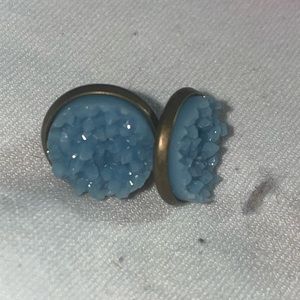 Hypoallergenic druzy earrings